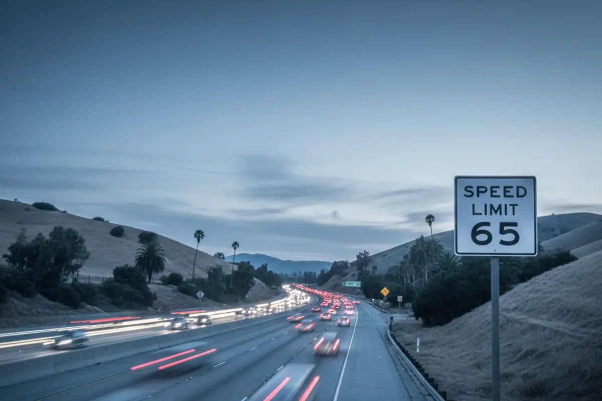 Multa de Velocidad en Autopista California
