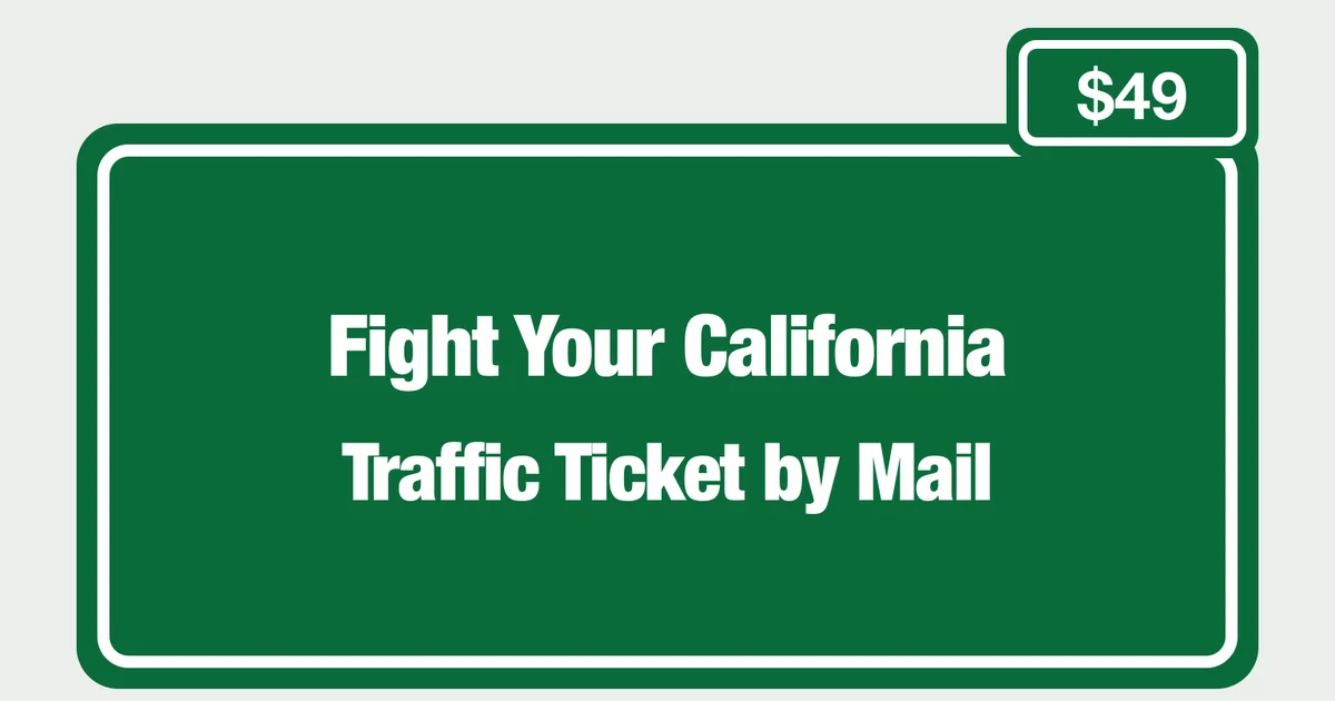 Fight a California Speeding Ticket Online | TR-205 Defense for $49 ...